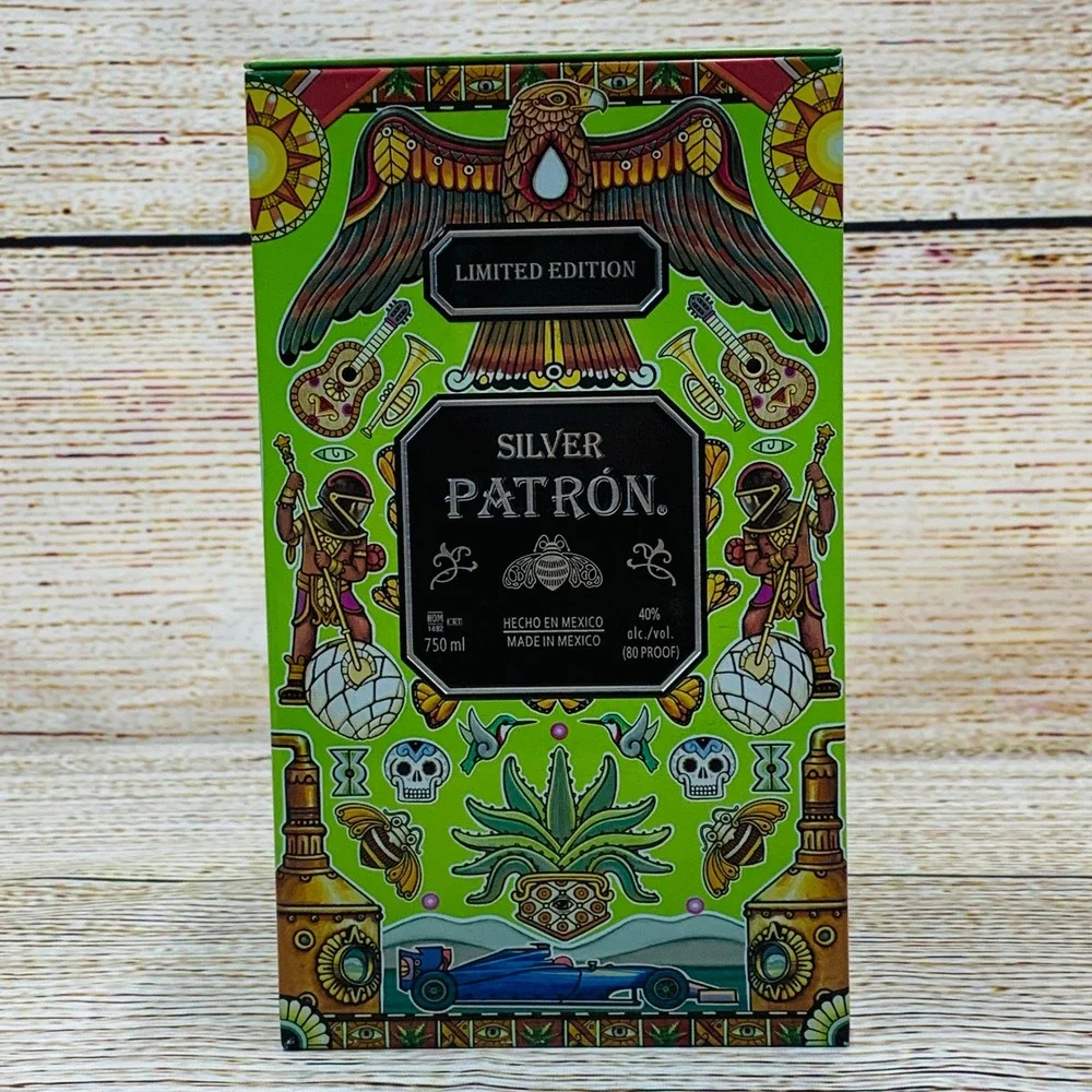 Patron‎ Silver Tequila Collector's Tin Sergio Perez F1 Race Car Driver Limited